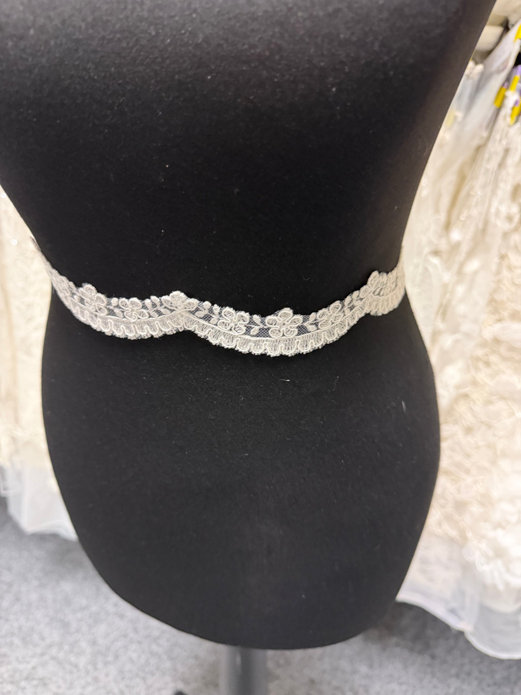 Bordure en dentelle cordonnet ivoire - T665