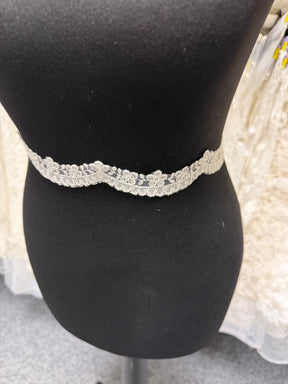 Bordure en dentelle cordonnet ivoire - T665