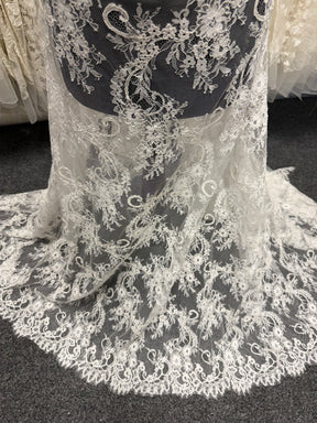 Dentelle perlée Rose Antique - LA7008
