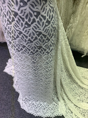 Dentelle raschel stretch ivoire - Tankara