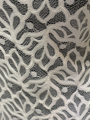 Dentelle raschel stretch ivoire - Tankara