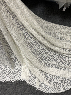 Dentelle raschel stretch ivoire - Tankara
