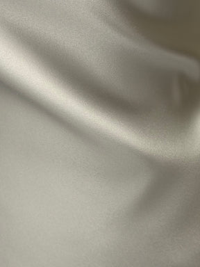Satin de polyester ivoire - Pur