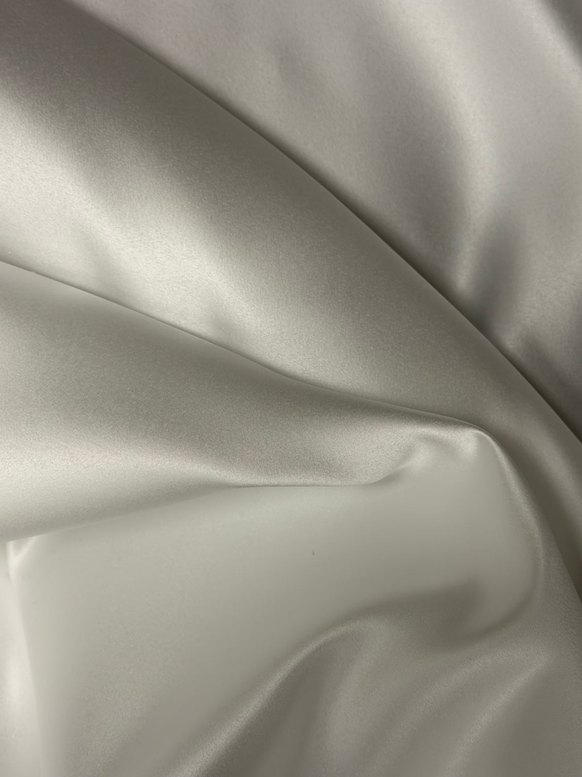 Satin de polyester ivoire - Pur