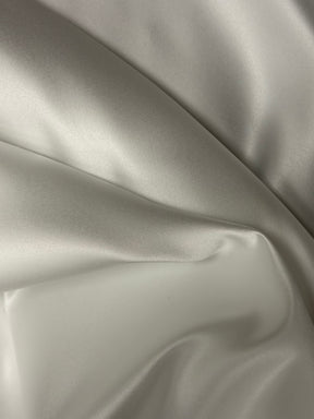 Satin de polyester ivoire - Pur