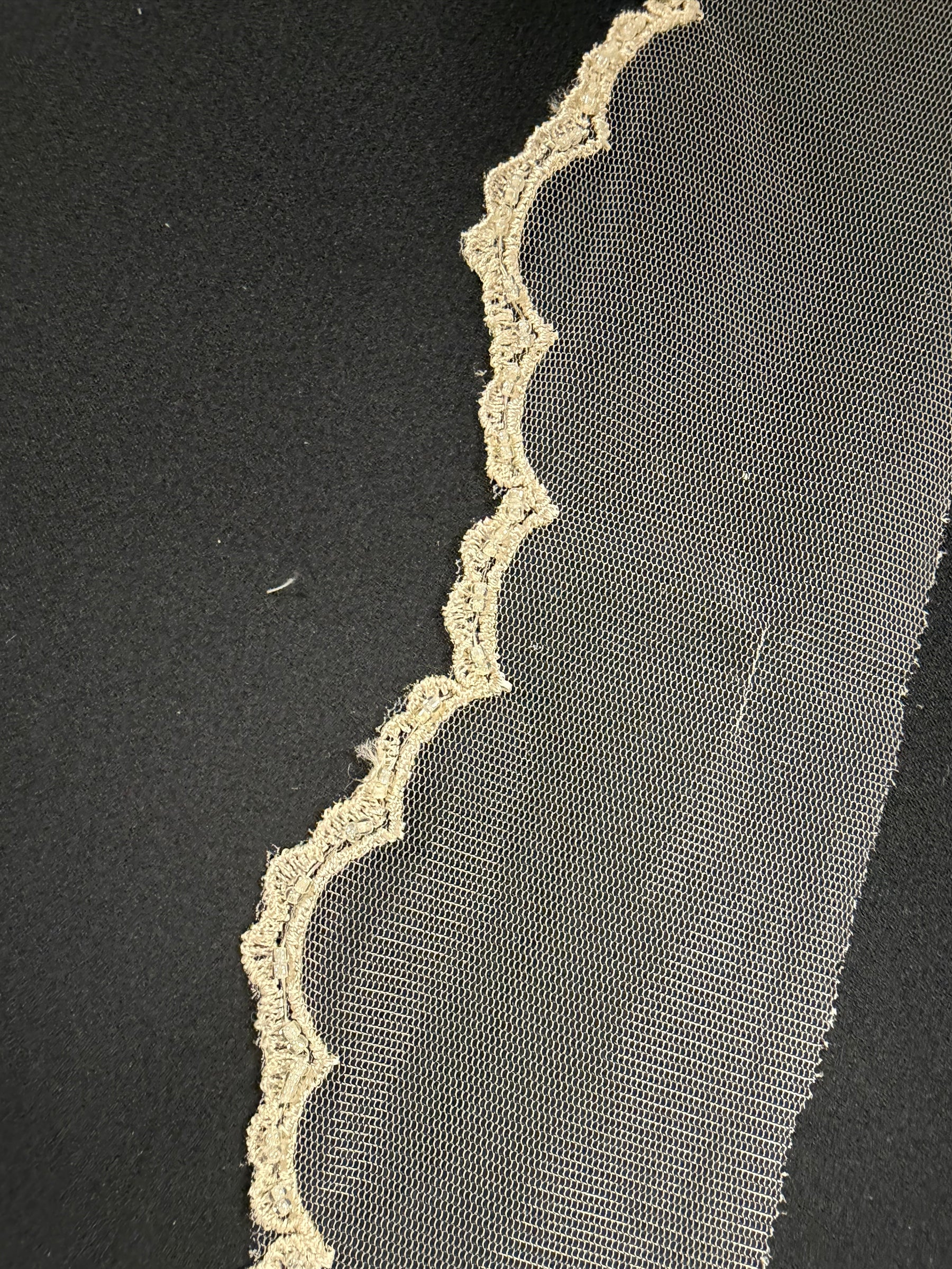 Champagne Lace Trim - T208