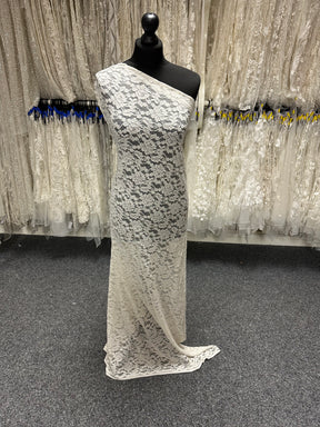 Dentelle Raschel extensible ivoire - Pérouse (CF) 