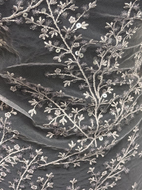 Dentelle à paillettes violettes - EB3065