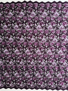 Dentelle brodée violette - EB5024