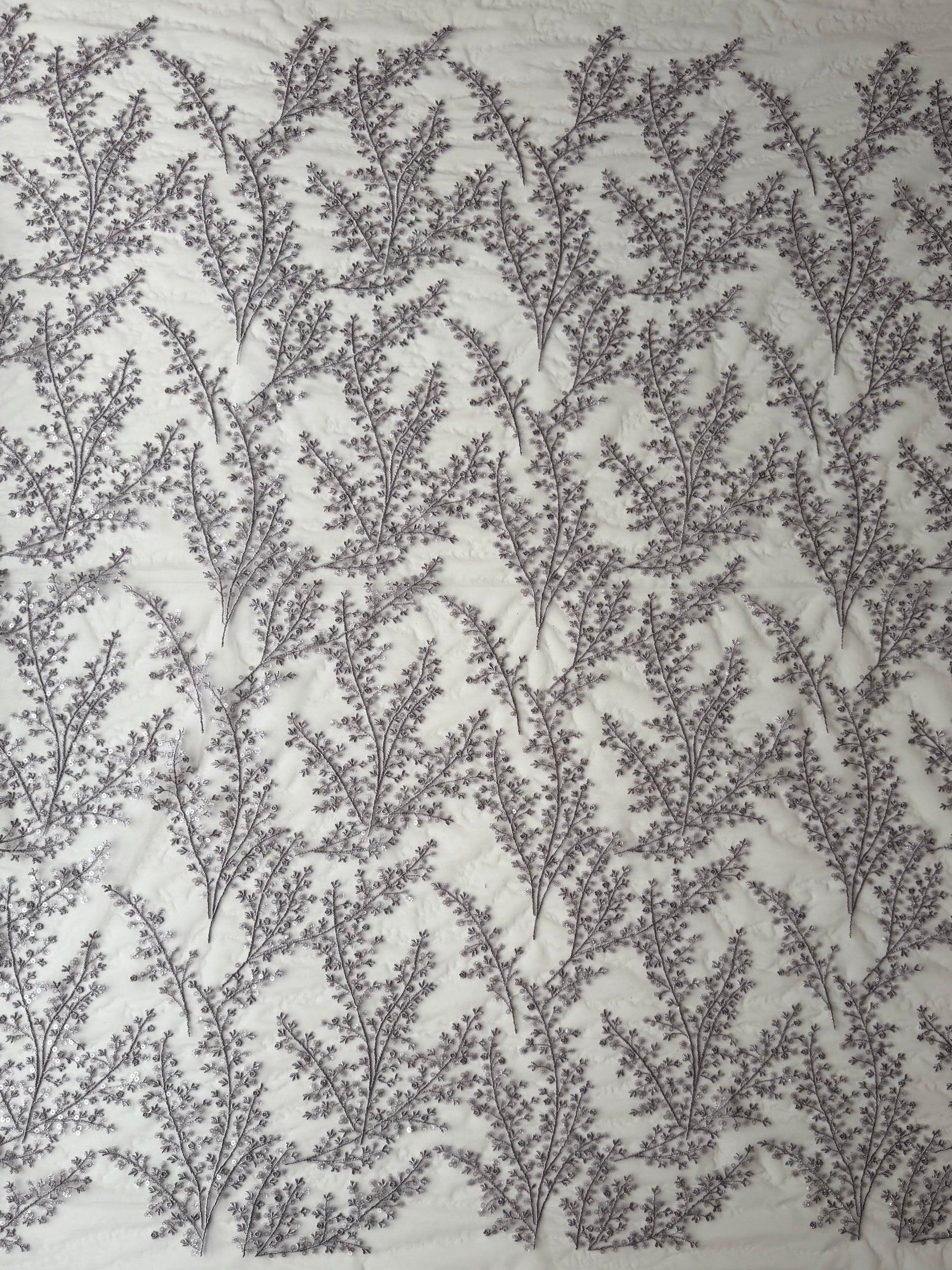 Dentelle à paillettes violettes - EB3065