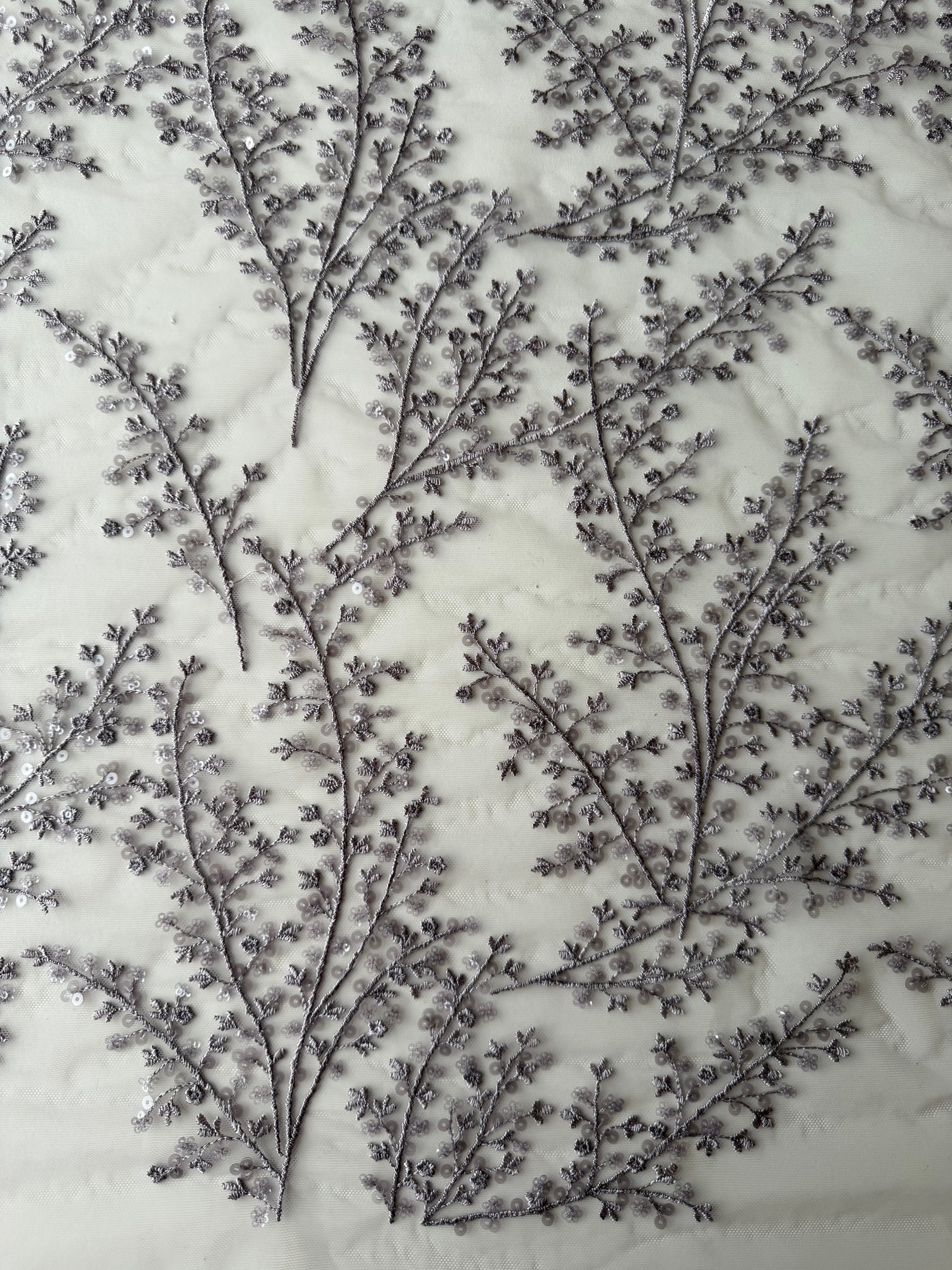 Dentelle à paillettes violettes - EB3065