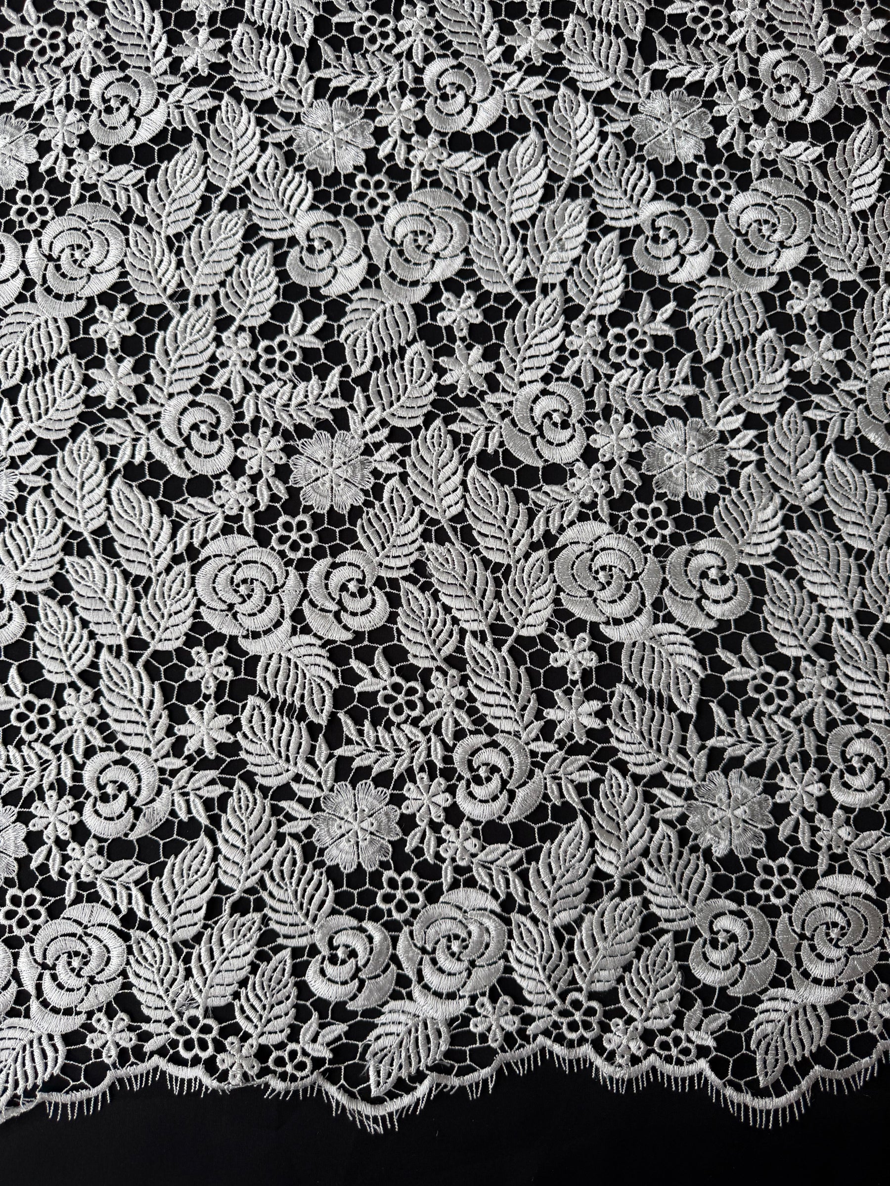 Dentelle Guipure Ivoire - P428