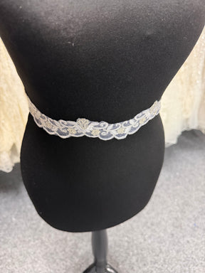 Bordure blanc/argent - T297