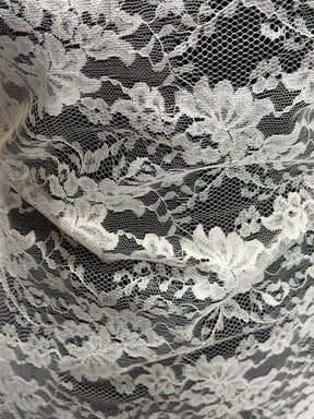 Dentelle Raschel Ivoire Foncé - P384