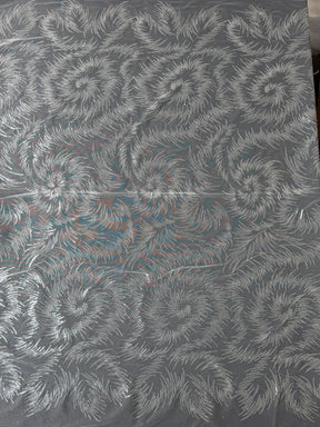 Dentelle à paillettes ivoire - EB3031