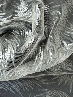 Dentelle à paillettes ivoire - EB3031