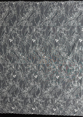 Dentelle brodée de paillettes ivoire - Atley