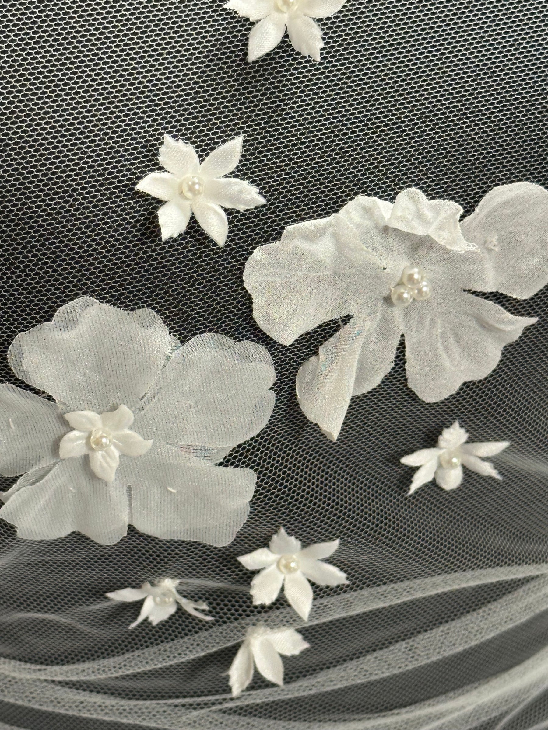 Ivory 3D Flower Lace - Yoga