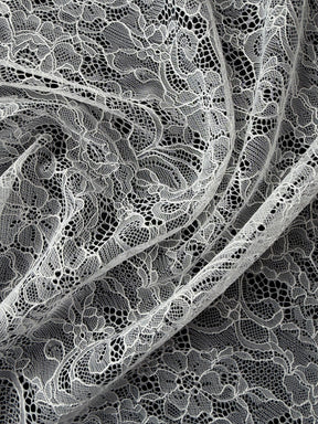 Dentelle Raschel Ivoire Pâle - P412