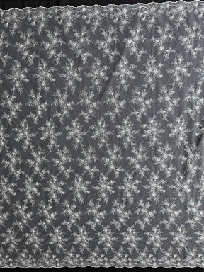 Tulle brodé de perles ivoire - EB1084