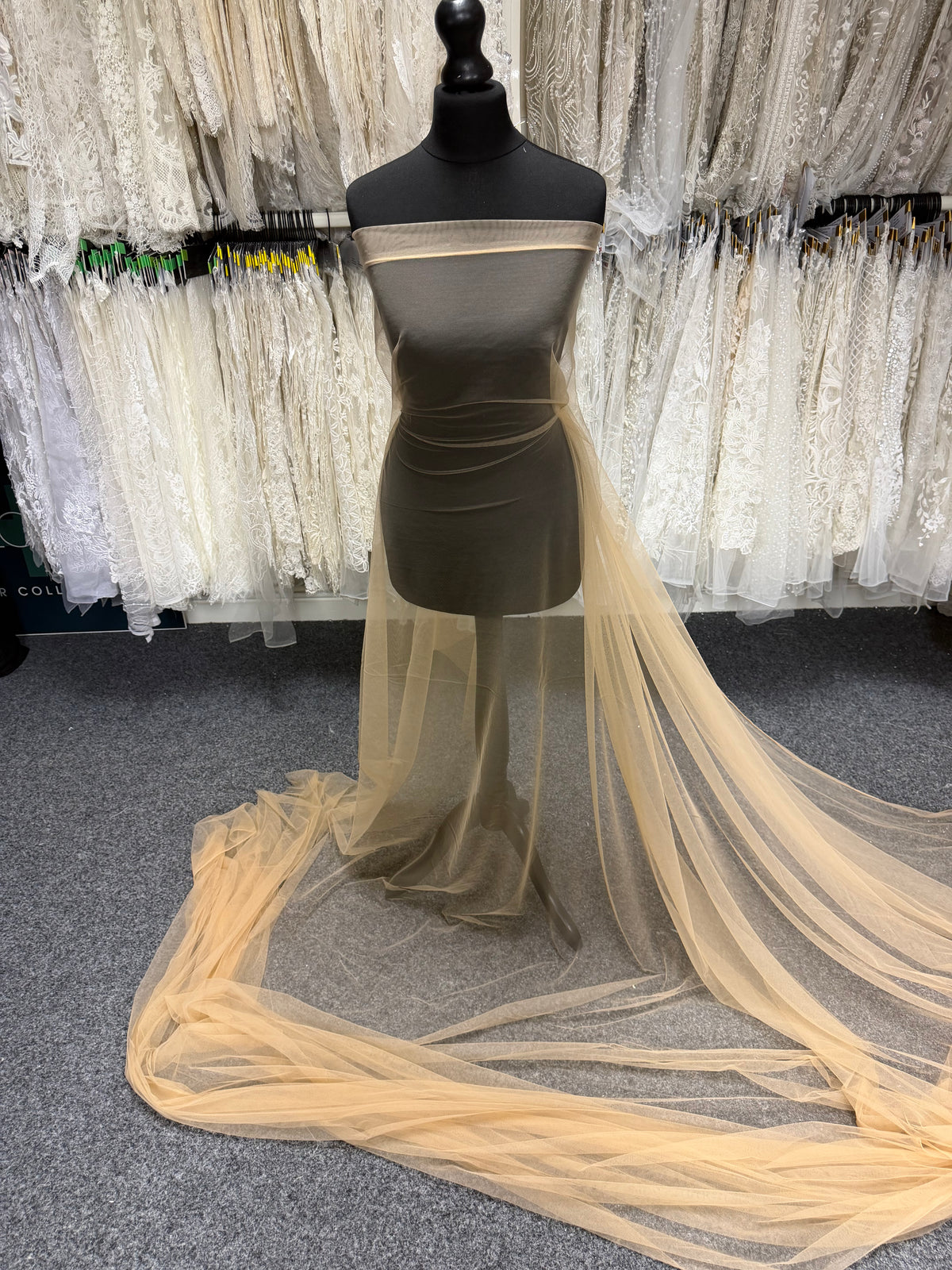 Tulle couleur nude pour voiles – TU0055