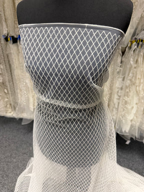 Dentelle brodée ivoire - EB5015