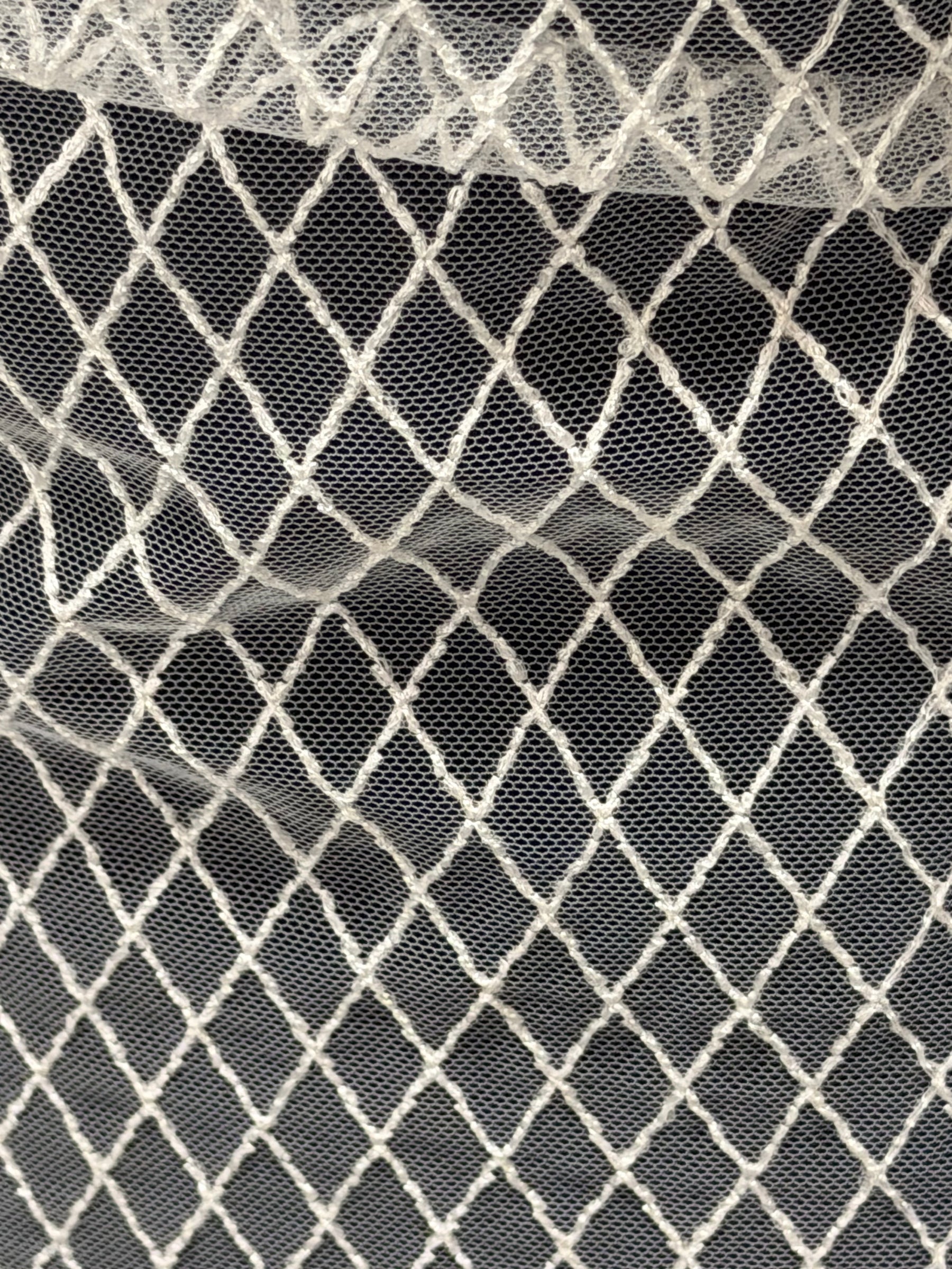 Dentelle brodée ivoire - EB5015