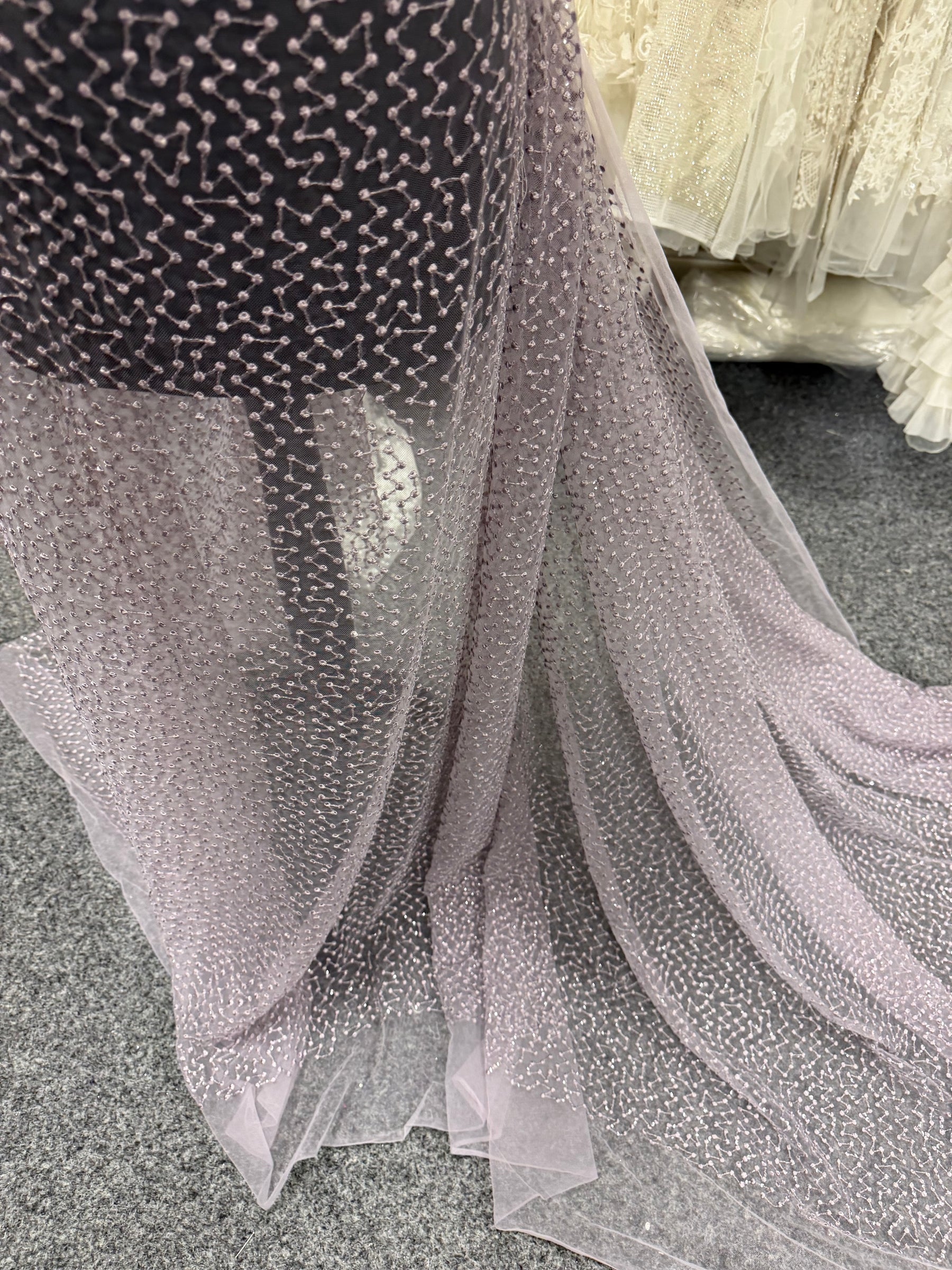 Dentelle brodée de sequins Mulberry - EB3029