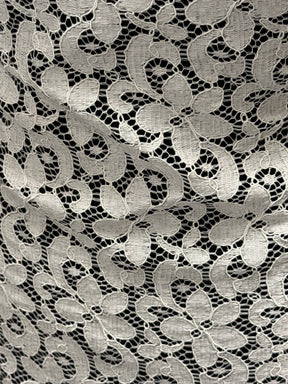 Dentelle française festonnée ivoire - LA4008