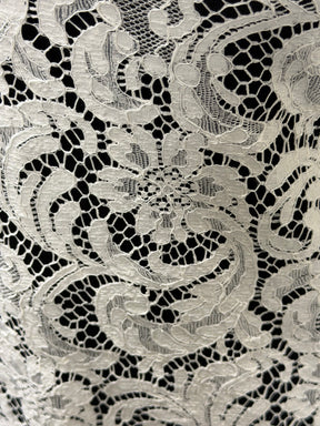 Dentelle française cordée écologique blanche - LA4007