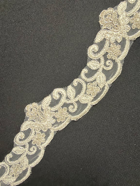 Bordure ivoire/argent - T297