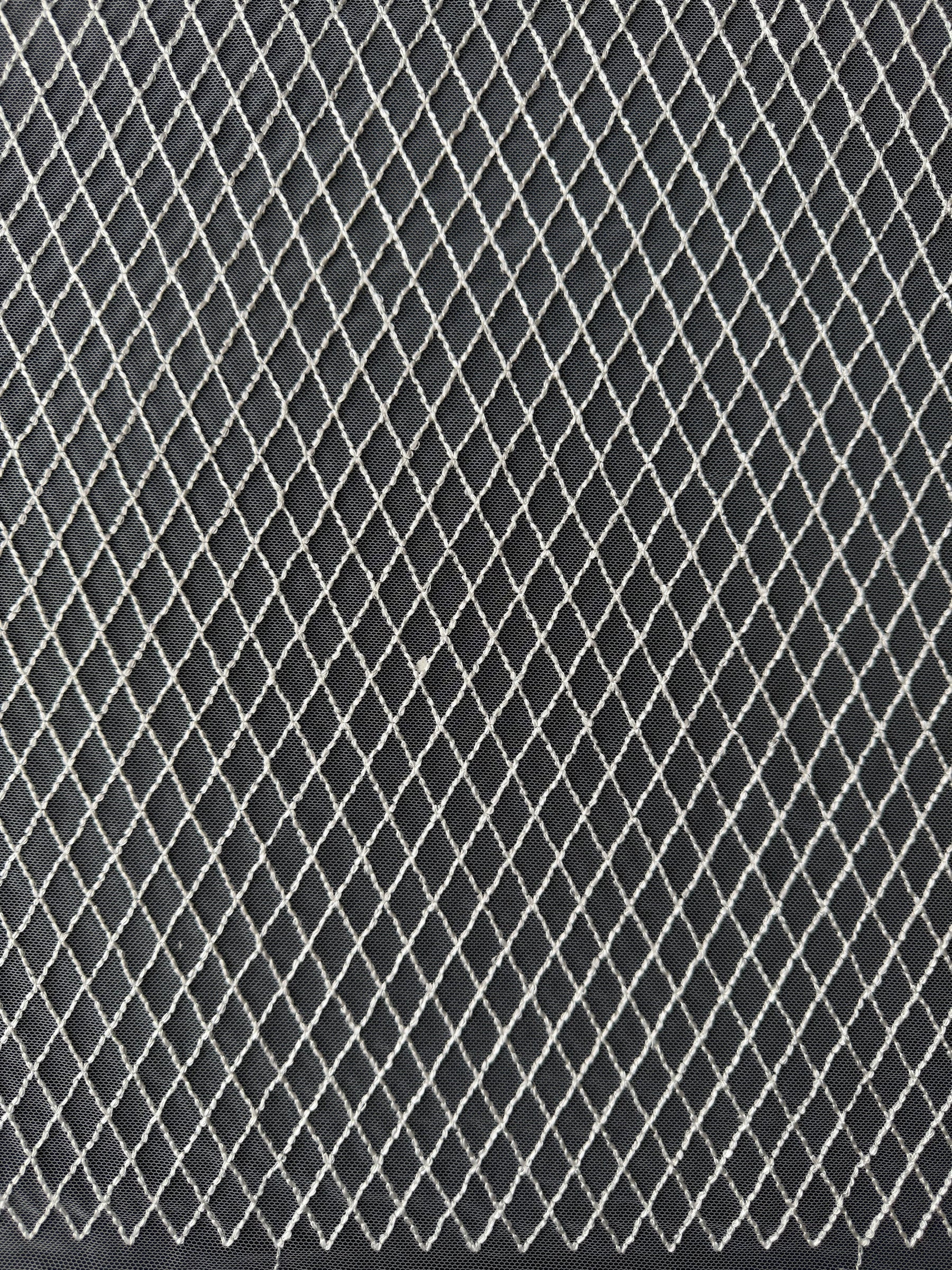 Dentelle brodée ivoire - EB5015