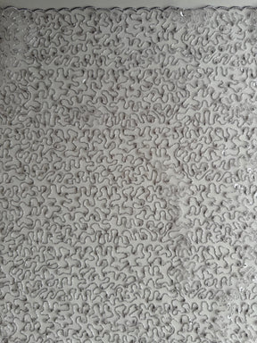 Tulle à sequins argentés brodés – EB3001
