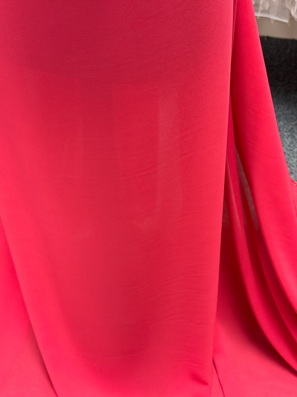 Cerise Pink Polyester Chiffon - Balance