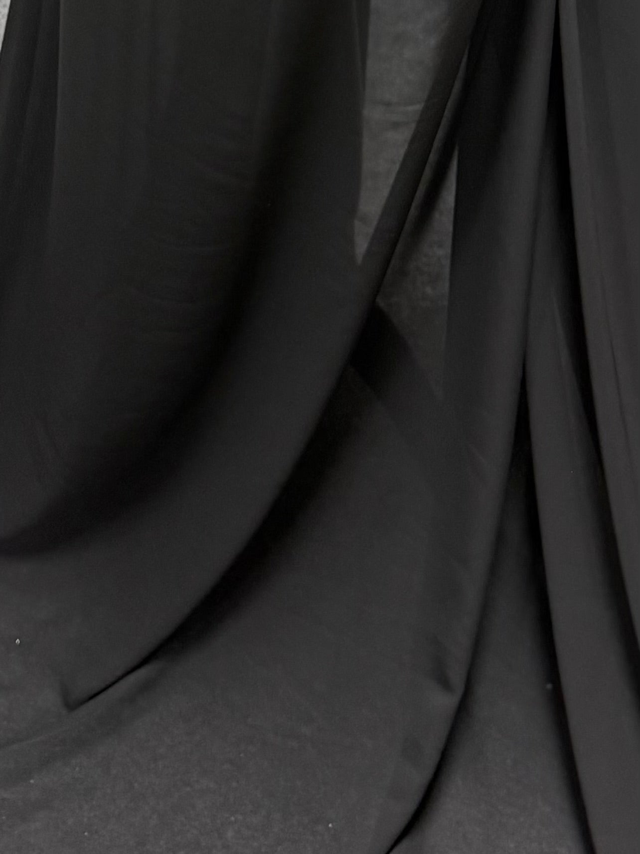 Black Polyester Chiffon - Ballerina (CF)
