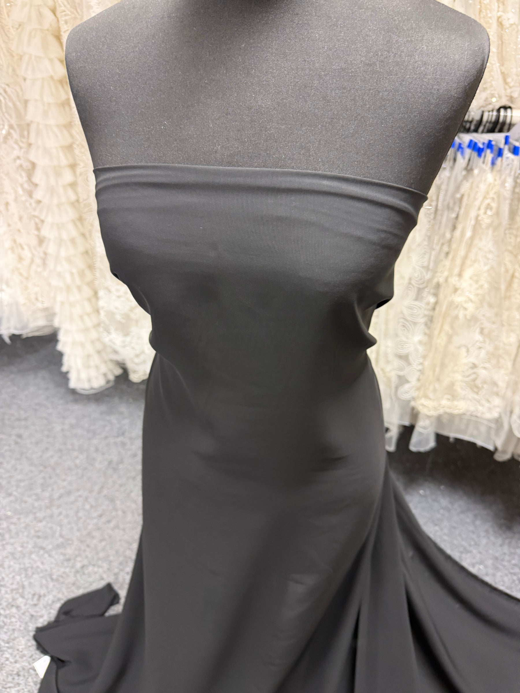 Black Polyester Chiffon - Balance