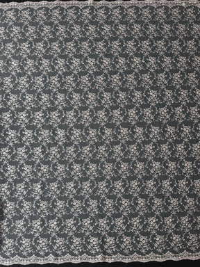 Dentelle brodée Rose Antique - P615