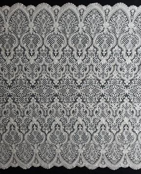 Tulle brodé de perles ivoire - EB1032