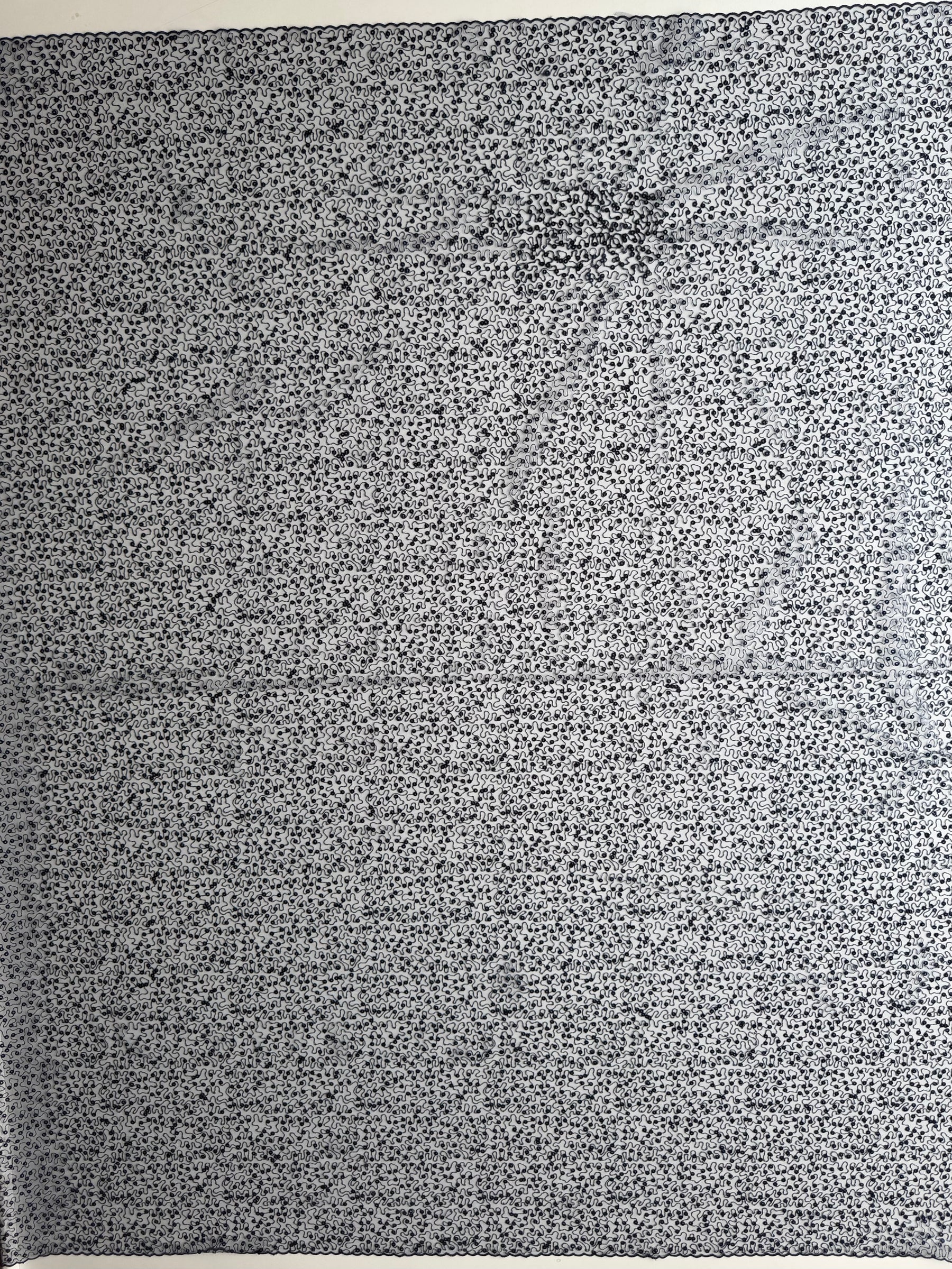 Tulle à sequins brodés bleu marine – EB3001