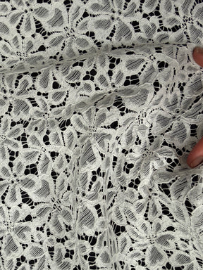Dentelle française festonnée ivoire - LA4006