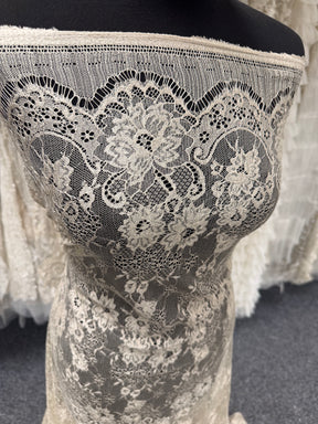 Beige Silk Italian Lace - P282
