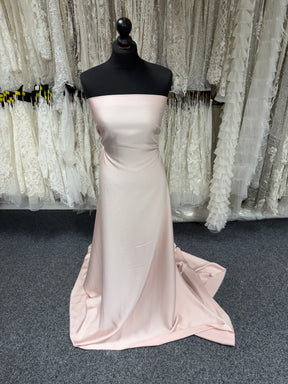 Crêpe polyester envers satin nude blush - Nostalgic