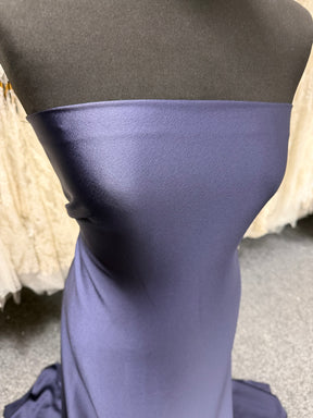 Crêpe envers satin de polyester marine - Nostalgie (CF)