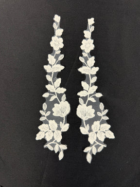 Appliques en dentelle ivoire - MT8015