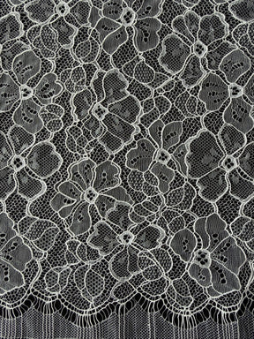 Ivory Corded Chantilly Lace - P727