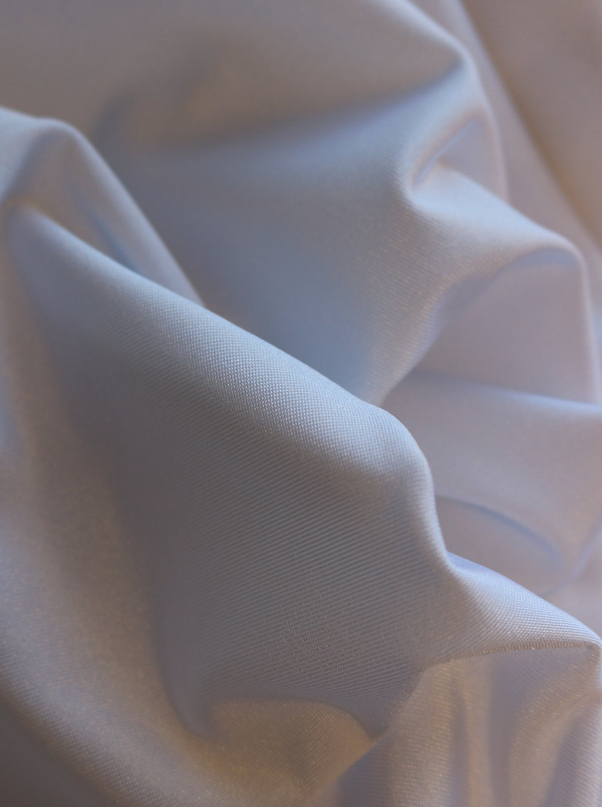 White Stretch Polyester Satin - Confidence