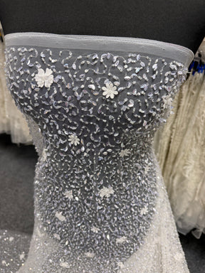 Dentelle à fleurs 3D ivoire - Campbell