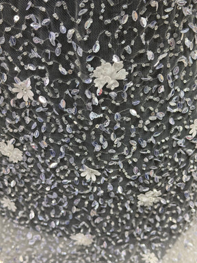 Dentelle à fleurs 3D ivoire - Campbell