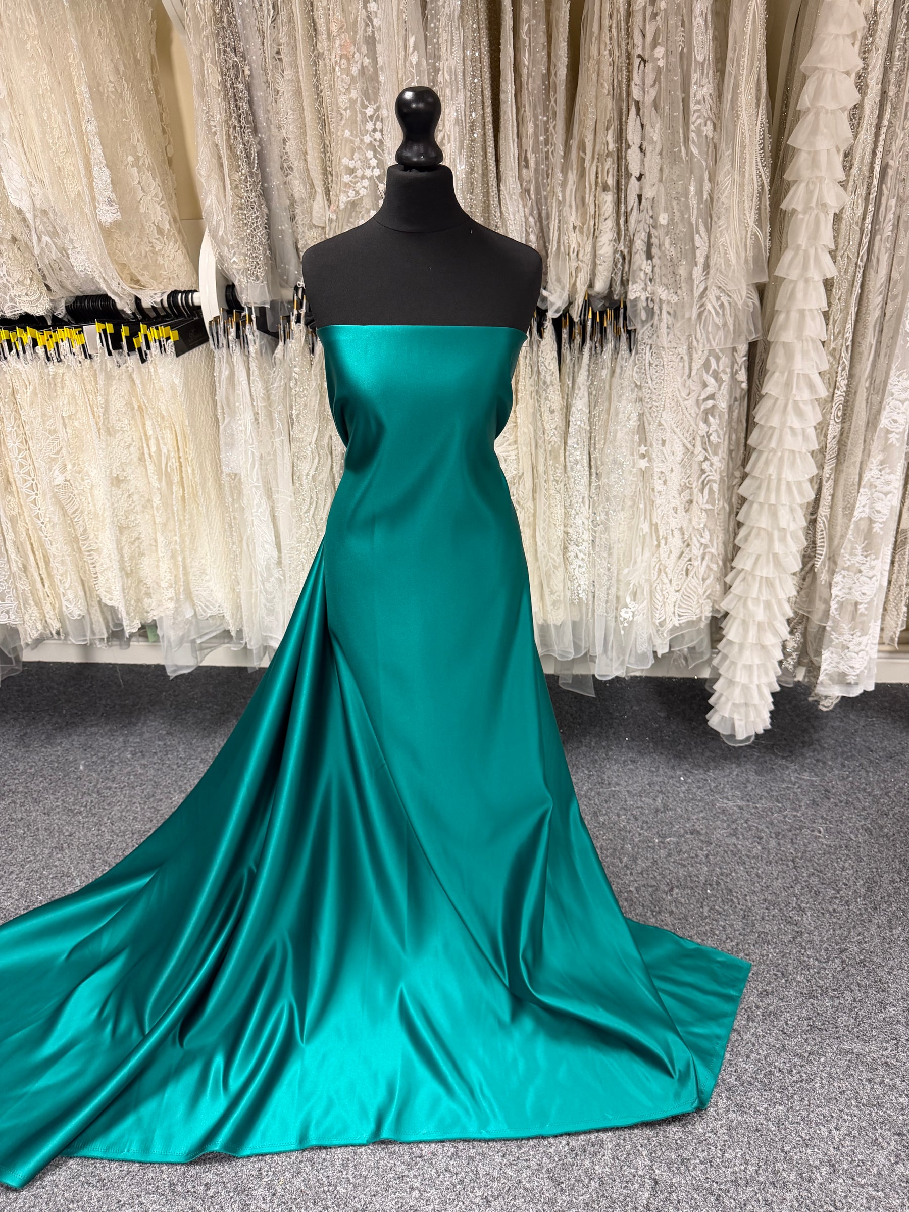 Persian Green Polyester Satin - Contessa (CF)