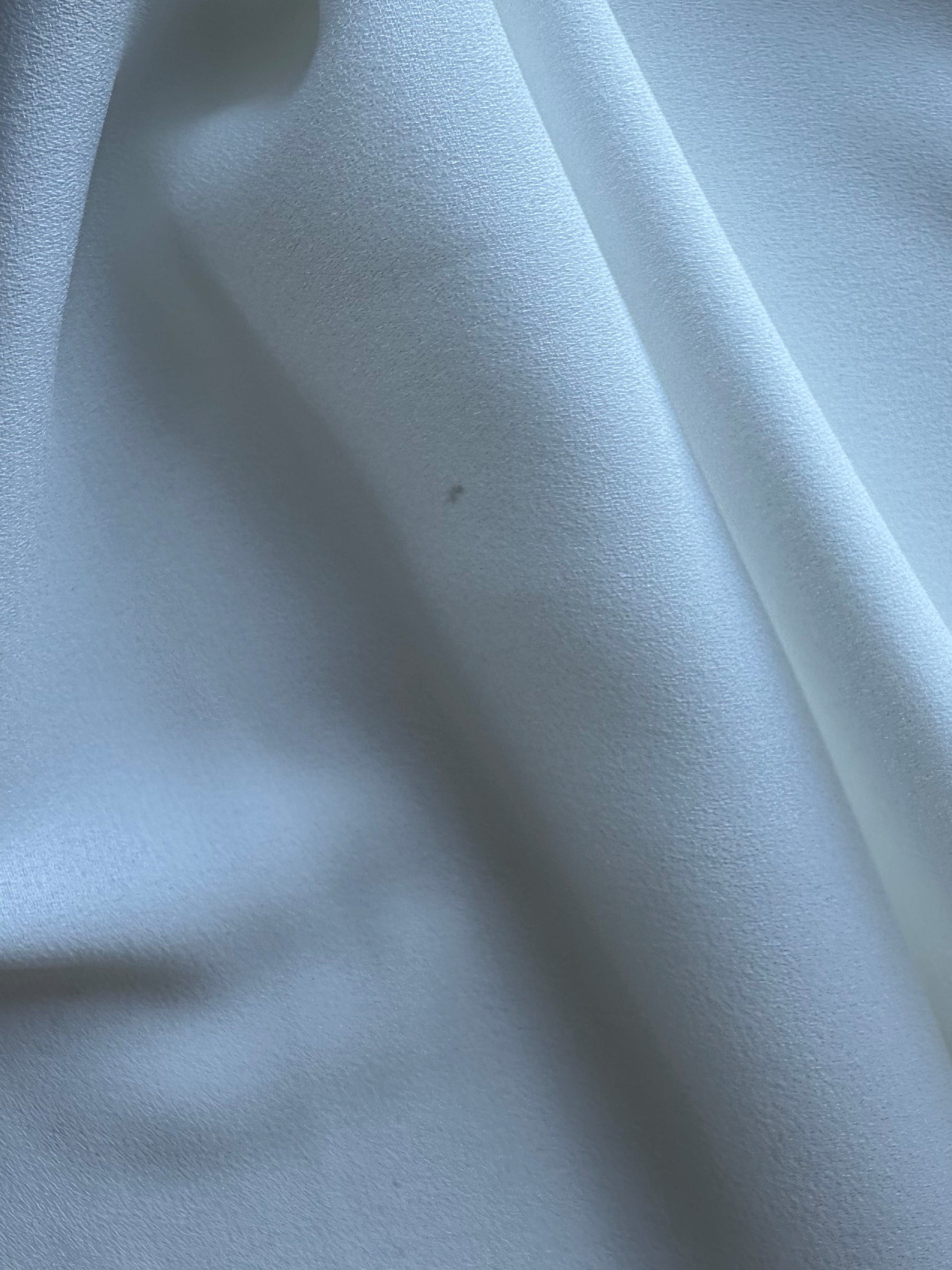 Ivory Polyester Georgette - Immobile